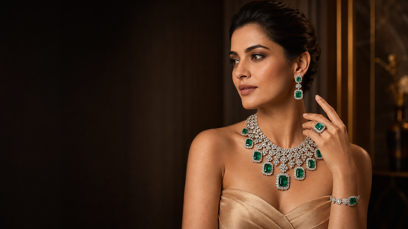 Tulja Global emerald jewellery